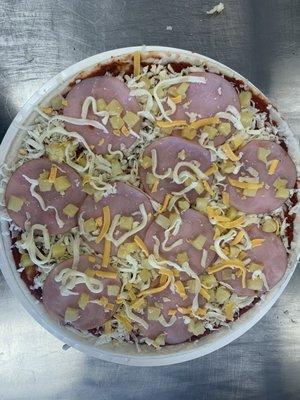 Hawaiian on Gluten Free Crust