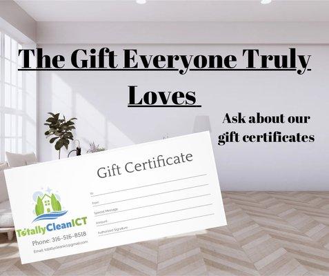 Gift certificates available