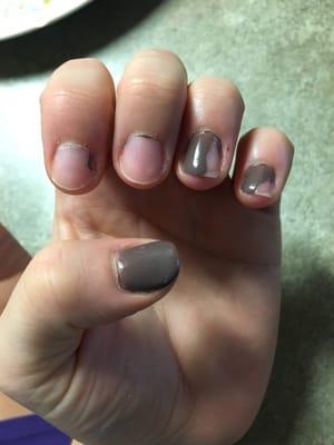 4 days later and half my nails are already messed up