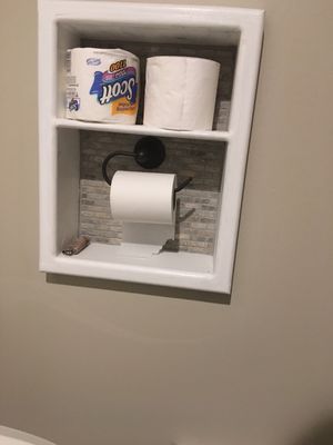 Custom toilet paper built in