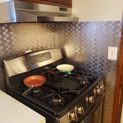 Back splash around stove I installed