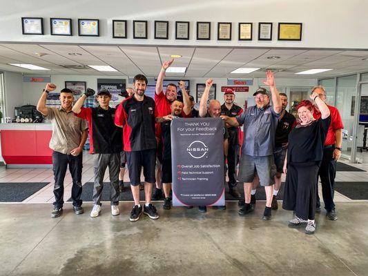 Our Nissan Technicians: Survey results reveal unmatched job satisfaction, field technical support, & the best technician training!