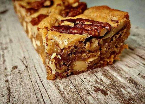 Pecan White Chocolate Butter Blondie Brownie