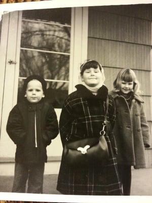 Mark and his sisters in Hobart IN 1967