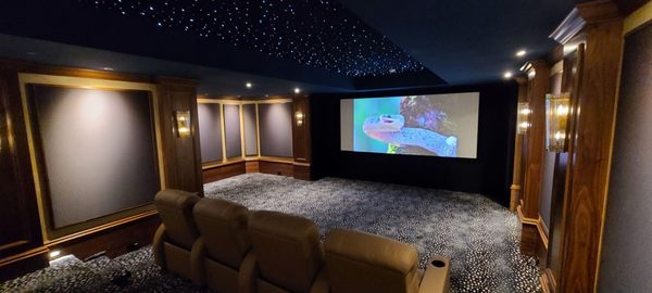 Custom Home Theater in Mill Neck, NY designed and built by Techlife Media Systems