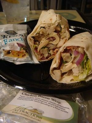 chicken bacon wrap - $8