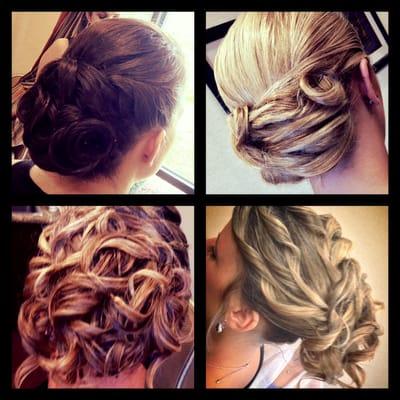 Updos for a wedding by Renee, we travel by request!