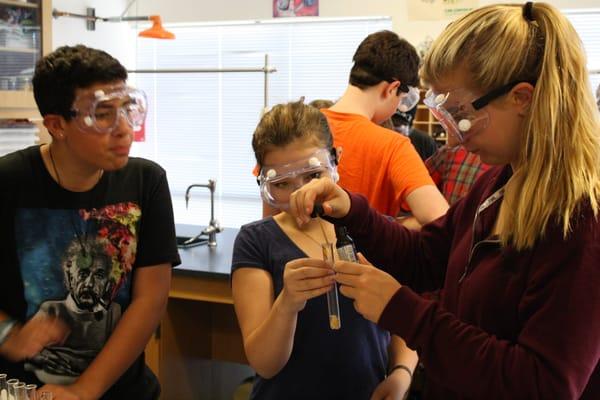 Freshman biology lab.