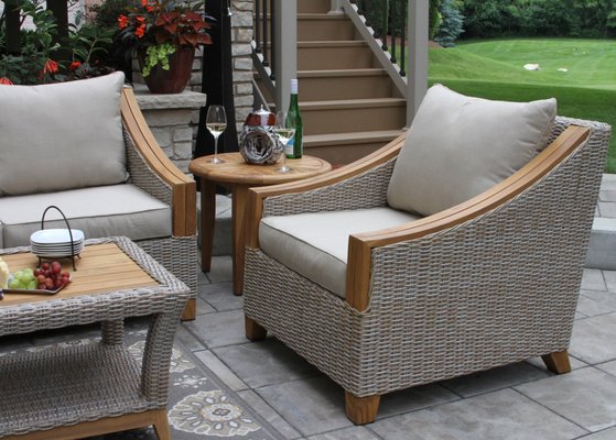 FSC Certified Teak & All-Weather Wicker Conversational Sets