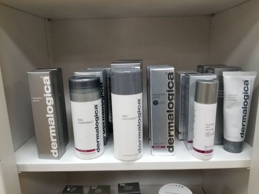 Full line of Dermalogica skin care.