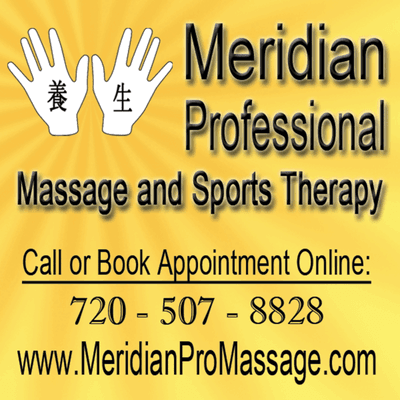 Meridian Professional Massage and Sports Therapy call or book appointment online