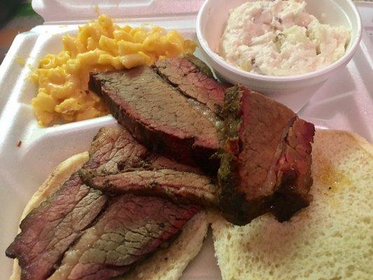 Brisket combo special with 2 sides