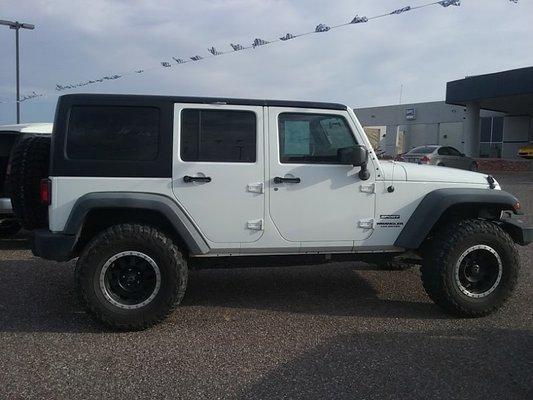 Jeep Wrangler 4 Door Lifted, Wheels, Tires. #UsedCarsCampVerde #NexCar