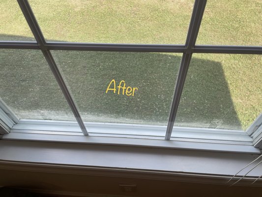 Window cleaning- after