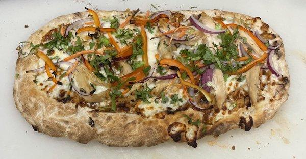 Thai chicken pizza