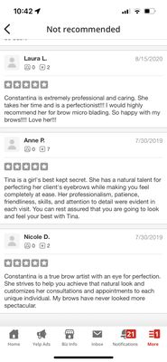 My client reviews that Yelp mistakingly won't post