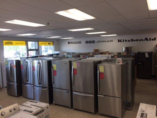 Amana, Maytag, LG, GE, Whirlpool, KitchenAid and more.