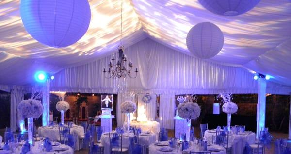 Full custom Wedding stage and lighting themes.