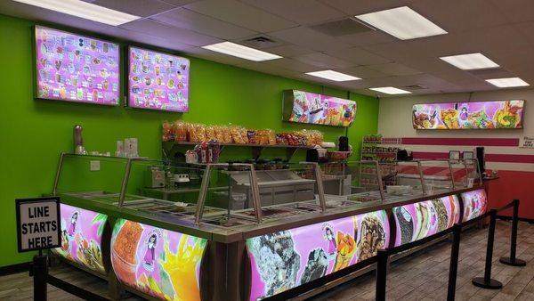 Ice cream bar area