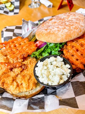 Fried Chicken sandwich + sweet potato fries