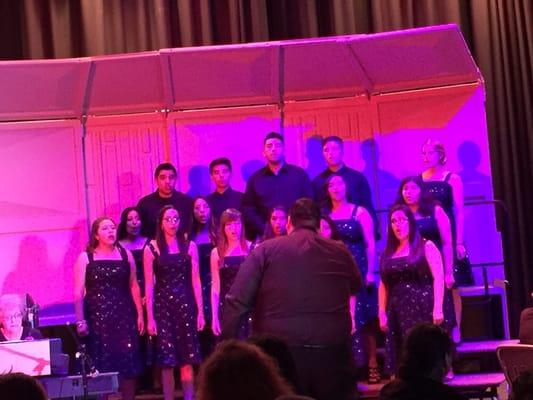 Foothill Chamber Singers under the direction of David Ortiz.