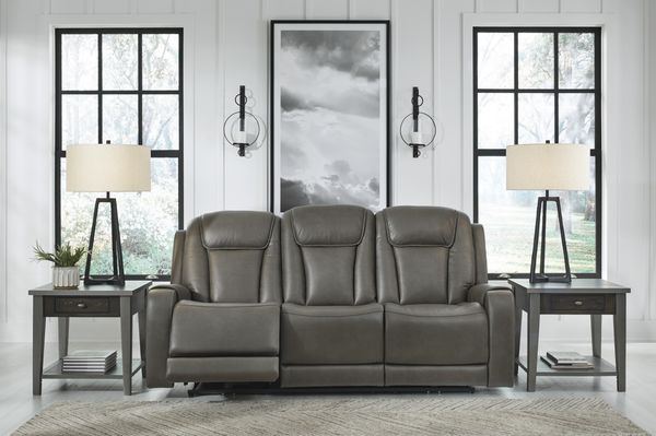 100%LEATHER WITH HEAT,MASSAGE AND POWER RECLINER AND HEADREST $1999