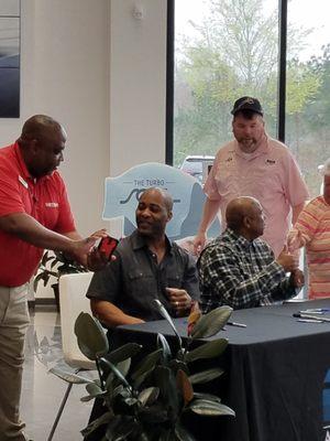 Ron Gant and Terry Pendleton visit our agency for a Braves Meet and Sign.