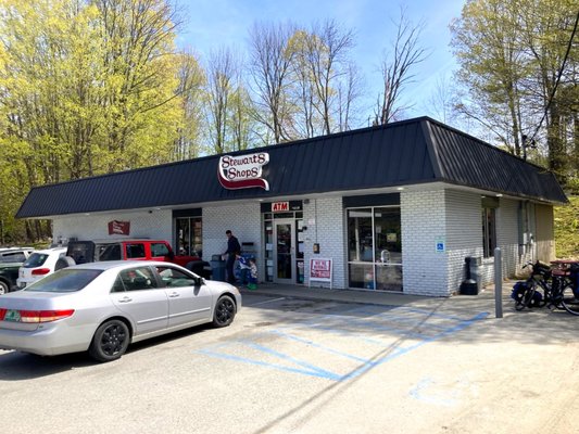 View of the outside of the shop and entrance.