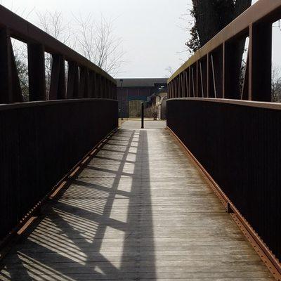 bridge over the creek to the "Beaches"