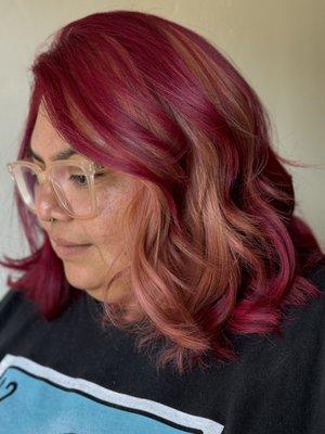 Vivid hair color