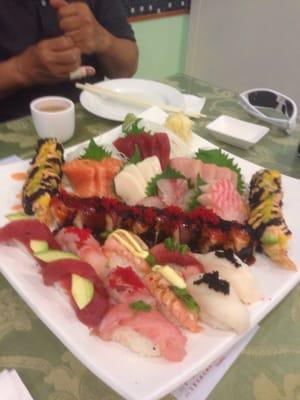 Sushi sashimi combo for two (includes 2 specialty rolls)