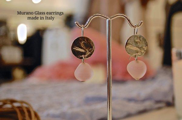 Murano glass earrings made in Italy