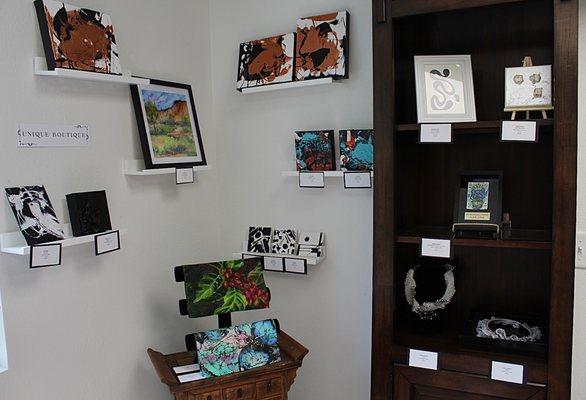 Unique Boutique. All art under $100.00.