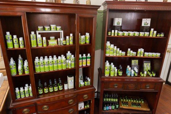 Explore our wide variety of products from mouth care, skin care, hair care, and aromatherapy.