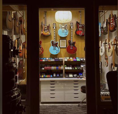 Our guitar room