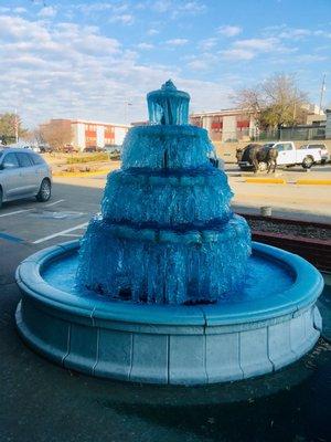 Fountain frozen