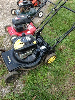 several mowers for sale (we also repair yours )