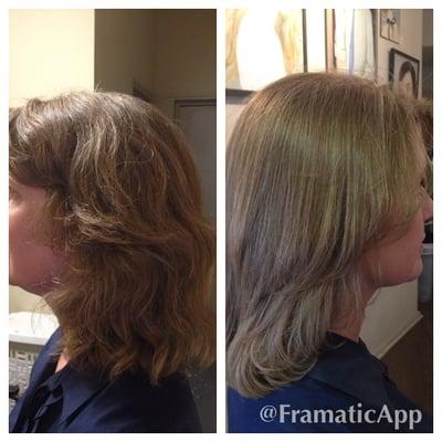 Express Keratin smoothing treatment lasts 4-6wks.