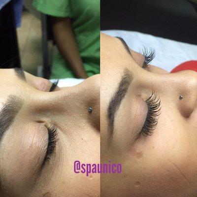 Eye make over with a amazing set of individual lashes.