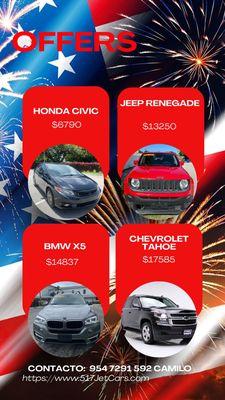 Independence Week! Ask for special Price