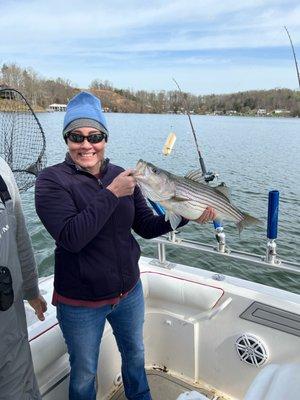 Another great striper catch