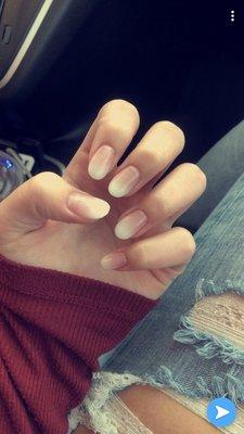 Ombré French manicure