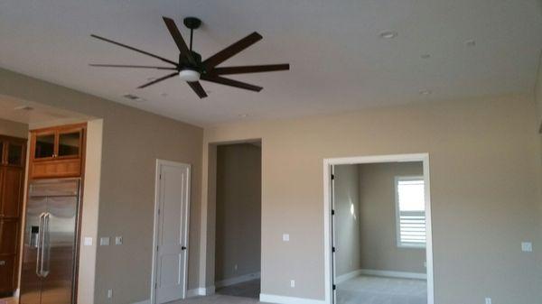 Our fan, Desiree assured us it would be perfect for the space! It does look good! Thanks Des!!!