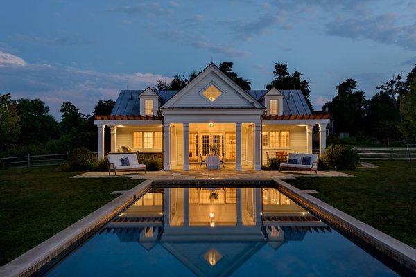 Pool house in the country