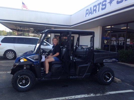 Thank you Polly Williams and Jason Howard! We hope y'all enjoy your new Polaris Ranger 570-4 for many years to come.