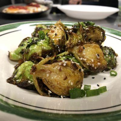 Kung Pao Brussel sprouts