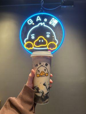 Oolong Tea with Egg Pudding and Grass Jelly