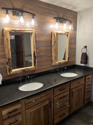 Custom order mirrors for master bath