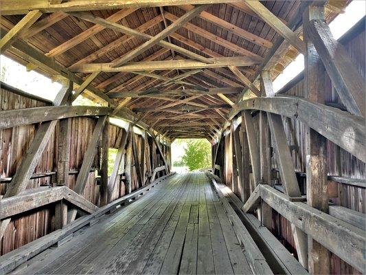 Landisbiurg or Rice Covered Bridge Burr Arch-Truss