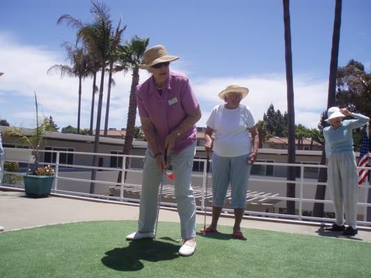 The Palms putting green